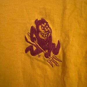 Vintage 1980s ASU embroidered sun devil single stitch tshirt